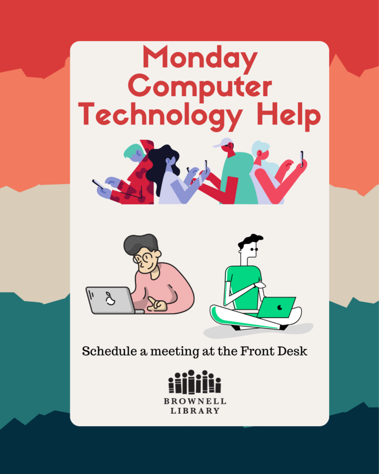 Computer Help At Library Brownell Library