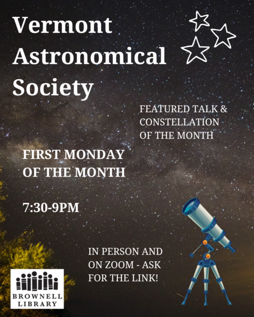 Vermont Astronomical Society Monthly Meeting