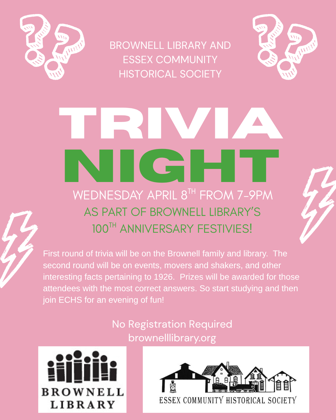 Essex Community Historical Society Trivia Night