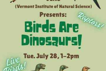 VINS: Birds are Dinosaurs on July 28, from 1-2pm