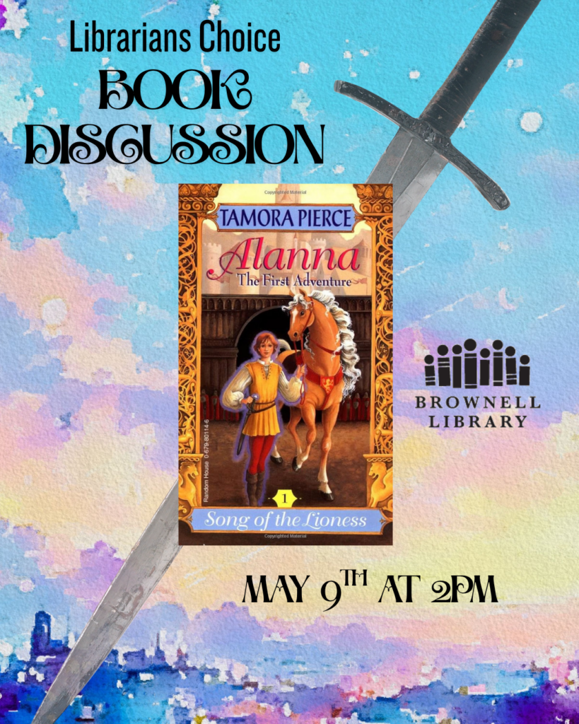 Librarian's Choice Book Discussion. Saturday, May 9th. 2:00 – 3:00pm.