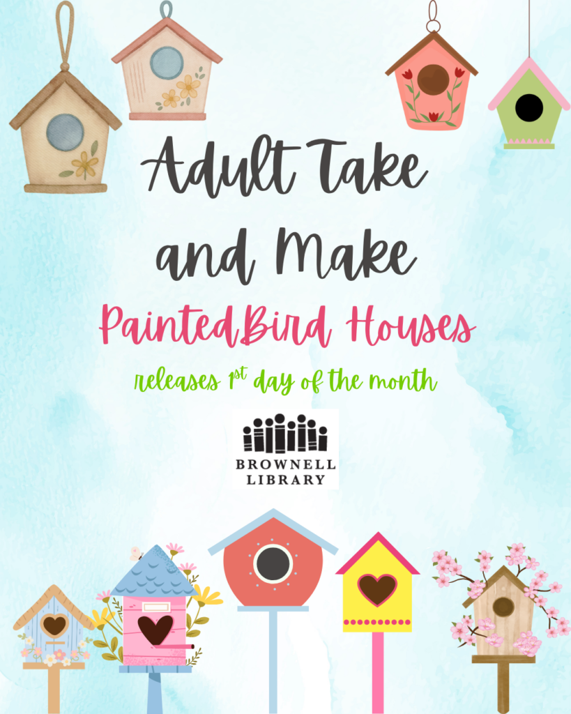 Adult Take and Make Kits - Painted Bird Houses