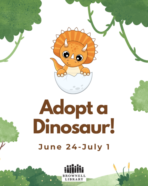 Adopt a dinosaur will take place from Wednesday, June 24 through Wednesday, July 1.