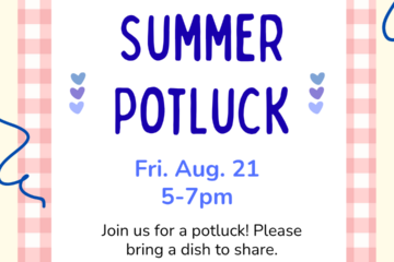 Join us for the library's summer potluck! Bring a dish to share and meet other community members. Food, puzzles, and conversation available.