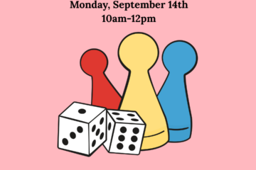 Homeschool Game Club is usually the 2nd Monday of the month, 10am-12pm.