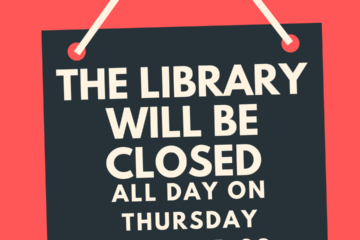 The library is closed on Thursday, October 29th 2026 for Staff development