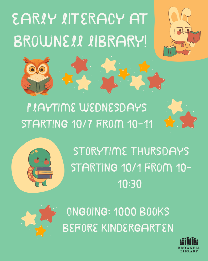 Play Time, Wednesdays at 10 am.