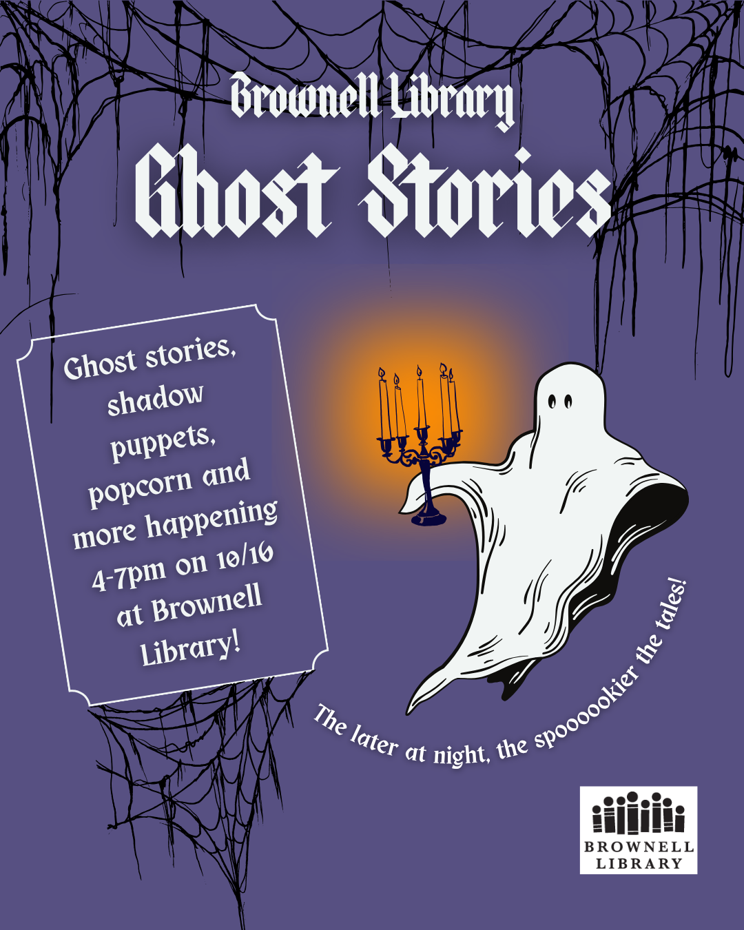 100th Anniversary: Ghost Stories. Friday, October 16⋅4:00 – 7:00pm