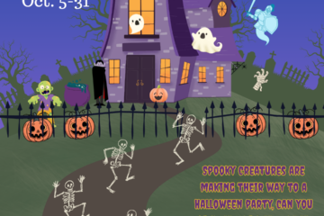 Search for spooky creatures in the youth area during our Scavenger Hunt available October 5-31