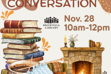 Coffee, Crafts, and Conversation. November 28th from 10am-12pm for Adults 25-35.