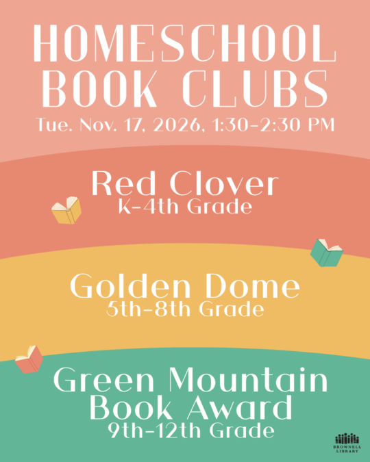 Homeschool Book Clubs: Red Clover, Golden Dome, and Green Mountain Book Awards
